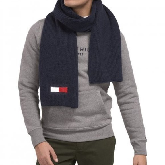 Tommy Hilfiger Other - Tommy Hilfiger Wool Blend Flag Chunky Knit Scarf | Unisex | One Size NWT